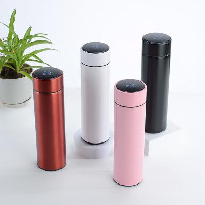 China Business Smart Thermos Bottle 500ml Mug Stainless Steel Thermos Flask With LED Temperature for sale