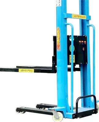 China Portable semi-electric truck multifunctional push forklift automatic transfer self-body boarding truck forklifts for sale