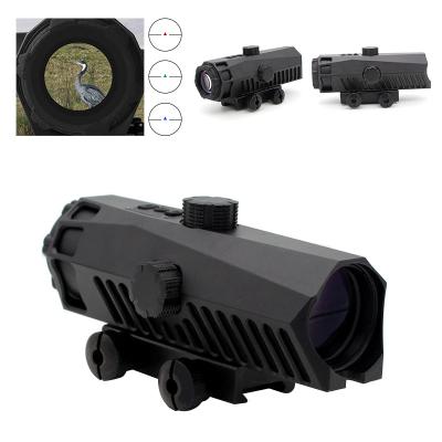 China Good Quality Metal Airsoft Dot Sight 4x32 Rifle Scope Manufacturers CS Outdoor Hunting Shockproof War Game Green Red for sale
