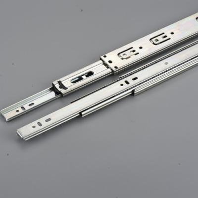China Full Extension 3 Fold+Full Extension Ball Bearing Telescopic Drawer Slide Soft End for sale