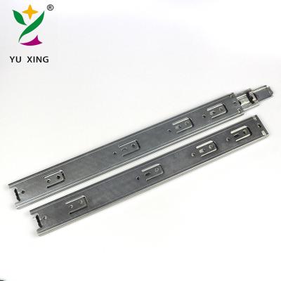 China 3 Fold+Full Extension Full extension push open kitchen telescopic channel silo telescopic slide for sale