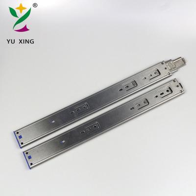 China 3 Fold+Full Extension 3 Fold Soft Close Soft Narrow Channels Concealed SS Drawer Slide for sale
