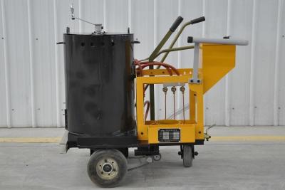 China Human Pushing Thermoplastic Road Line Marking Machine 10 To 50cm Width Shoes Choosing with 100L Paint Tank Capacity for sale