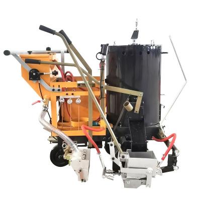 China Hydraulic or Electric Drive System Human Pushing Thermoplastic Road Marking Machine- 120kg Tank for sale