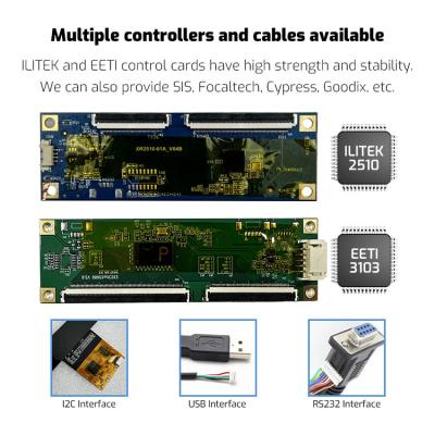 China Custom Multi Finger Touch Screen Sensor Display Windows Mac Linux 250x428mm 178° Viewing Angle for sale