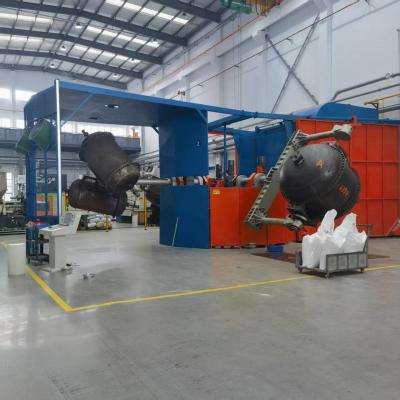 China Produzir eficientemente grandes tanques de armazenamento e mais com equipamento de moldagem rotacional de carrossel de três braços à venda
