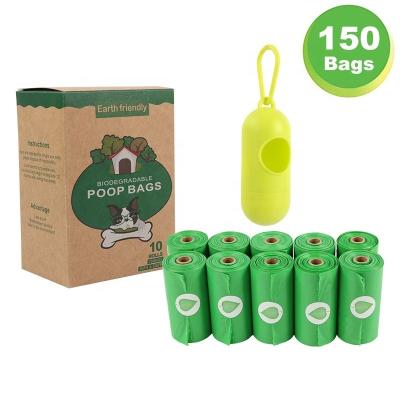 China OEM Scented Pet Waste Disposal Hygiene Cleaning Dog Poop Bag Viable Biodegradable Portable Lavender Dispenser Bag for sale