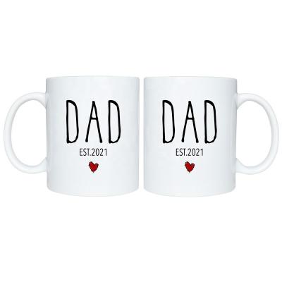 China Viable Custom Nordic Coffee Tea Beer 11oz Color Changing Mugs Father's Day Mug for sale