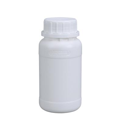 China Botella fluorada de plástico HDPE de 200 ml para disolventes químicos orgánicos Color blanco Opción en venta