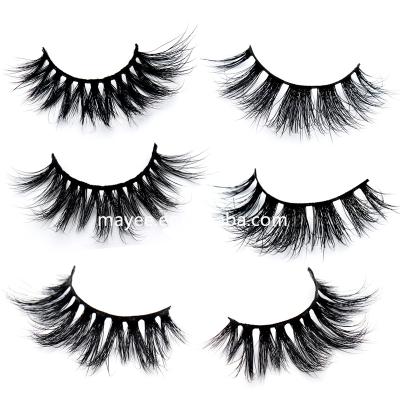 China Soft Private Label 25mm Mink Lashes Tape Hot Sale Wholesaler False Mink Eyelash for sale