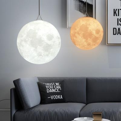 China 2021 New Design Modern Modern Resin PVC Planet Globe Moon Lamp Decorative Chandelier for sale