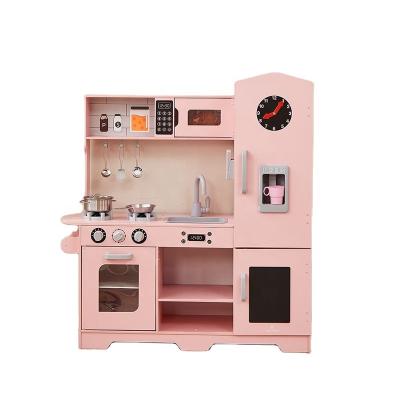 China Modern Outdoor Kids Kitchen Set Strawberry Wooden Kitchen Toy Kitchen Toys for sale