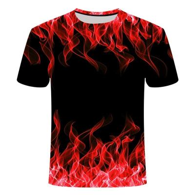 China Other Men's Casual Printed 3D T-shirt Round Neck T-Shirt for sale
