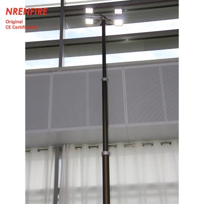 China 4.6m pneumatic telescopic mast light tower-inside wires-4x60W LED-remote control-for mobile light tower or solar tower zu verkaufen