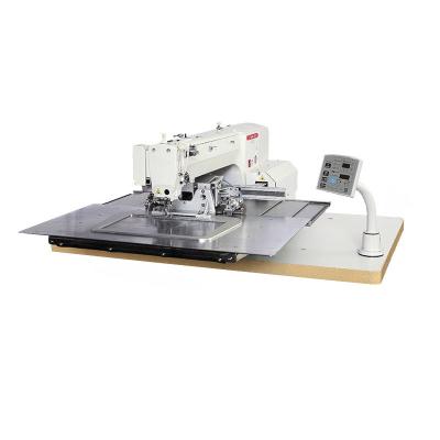 China Computer Pneumatic High Speed Automatic Leather Pattern Pants Clothes Flip Case Sewing Machine for sale