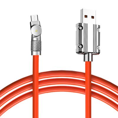 China Car 3A Fast Charging Rotating Light For Huawei Glory Vivo Xiaomi Meizu Oppo Android Data Line for sale