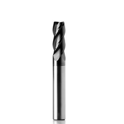 China 4 Flute Steel End Mill 35 Degree Helix Angle AITiN Coated End Mills For Steel 8mm Shank for sale