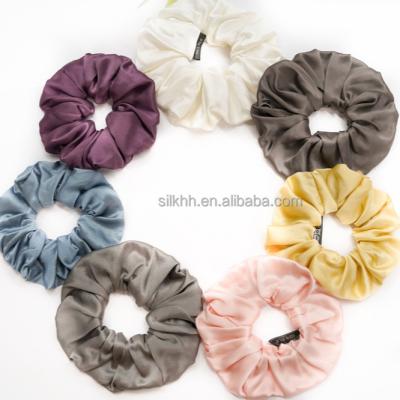 China Amazon Soft 19MM HOT SALE 100% Silk Fabric Scrunchie for sale