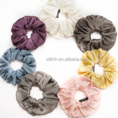 China Soft clearance price 19MM 100% silk scrunchy fabric random colors for sale