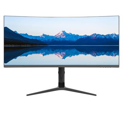 China HDR Curved Surface 1900R Terminal 34 inch 2560*1080 144Hz Rotary Lifting V-shaped Support LED Curved Surface 1900R 1000:1 Monitor f for sale