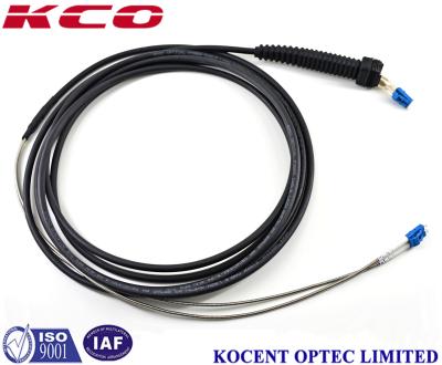 China Armored Fiber Optic Patch Cord 2 Cores SM MM OM3 OM4 CPRI DLC Patch Cable for sale