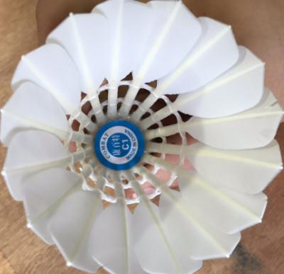 China Sandwich Cork High Quality Combat C1 Durable A Level Goose Feather Badminton for sale