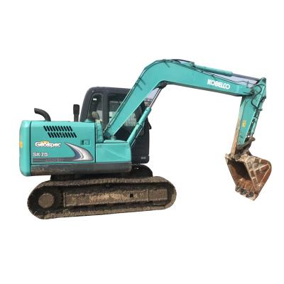 China Imported Ton Used Kobelco Sk 75 Excavator Mini Excavators Sk 75 From Japan Manufacture 7 75-8 Sk75sr 0.4m ³ for sale