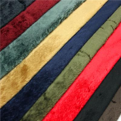 중국 튼튼한 Velboa에게 연약한 장난감 모피 직물 200gsm~250gsm 28s/32s 조밀도를 모양 짓 판매용