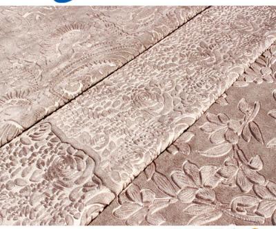 China hoog - stof van kwaliteits 3D in reliëf gemaakte Italiaanse velvetr Te koop