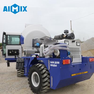 China Construction works Aimix AS-1.2 Cheap Small Concrete Mixer Machine Mobile Price Self Loading Concrete Mixer Truck Price for sale