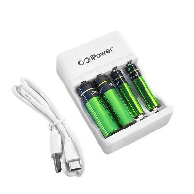 China 4 slots Fast USB Battery smart Charger AA AAA NiMH NICD Battery Plug-in Charger for sale