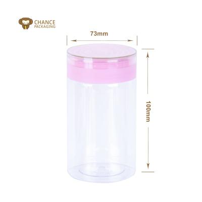 China Food Maze Shape Plastic Bottle For Cookie Cake Candy Pea With PP Cap 200ml 300ml 500ml Or 6oz 8oz 10oz 14oz for sale