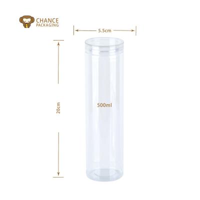 China 650Ml 700Ml Food Commodity Plastic Bottle For Commodity Manufacturer For Snacks With Metal Lids Nuts for sale