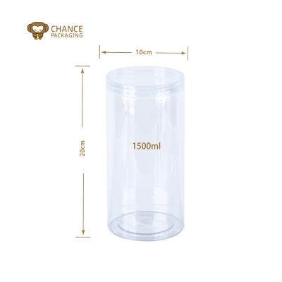 China Stock Food 12Oz 16Oz Cookie Jar Plastic For Nut With Foil Caps for sale