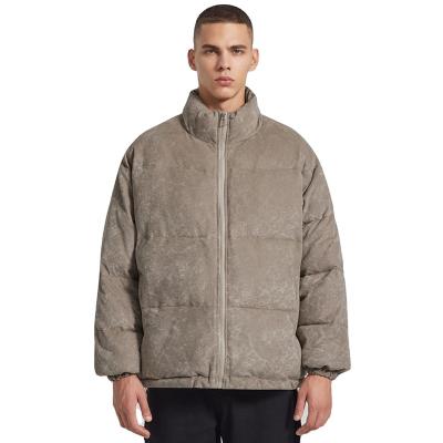 China Waterproof Custom High Quality Streetwear Winter Casual Puffer Jacket Thickened Cotton Jacket for sale