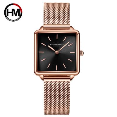 China HANNAH MARTIN HM-108 Non-Specific Quartz Watches Japan Movt Women Stainless Steel Band Cheap Fashion Watch for sale