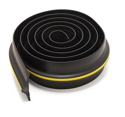 China Garage Door Seal Strip Weatherproof Strip Rubber Diy Weather Stripping Replacement Not Include Sealant/Adhesive (Black) for sale