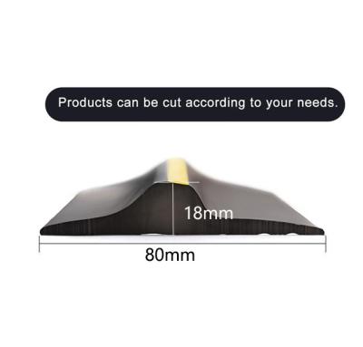 China Garage Door Seal Strip 80*18mm Weatherproof Strip Rubber Diy Weather Stripping Replacement for sale