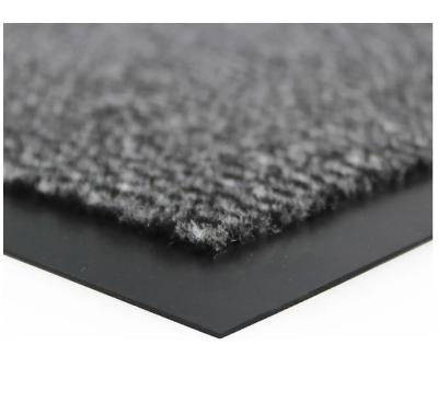 China Europe Vyna-Plush Doormat | 7h x 600w x 900d mm | Black/Grey for sale