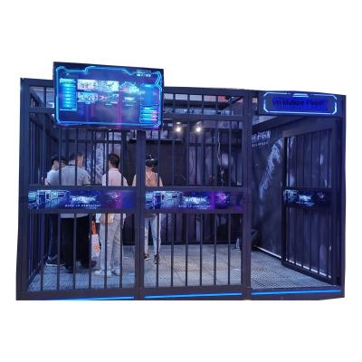 China Theme Park Newfashioned Virtual Reality VR Arcade 9dvr 4 Person Battle Multiplayer Large Family Simulate Shooting Zombie Room Game for sale