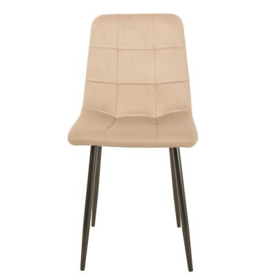 China Modern Modern new style velvet Luxury Leisure dining green velvet chair for sale