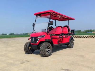 China Sechs Sitzplätze Bright Pink Electric Off Road Luxus Golfwagen Lithiumbatterie unterstützt individuelle Farbe und Logo zu verkaufen