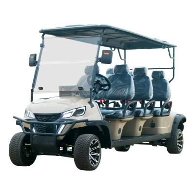 Chine Off Blanc 3 rangées 6 places Off Road Golf Cart de haute qualité Puissante puissance Avec batterie au lithium et pneus de 12' à vendre
