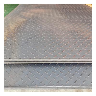 China Building materials construction site hardware iron plate 4.25mm4.5mm4.75mm checkered non-slip steel plate factory supply for sale