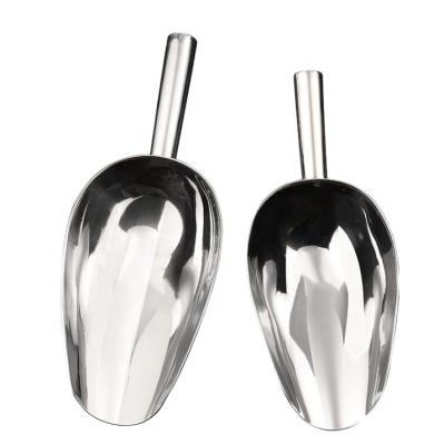 China Viable Factory Wholesale Kitchen Accessories Mirror Polished 12Oz Pet Scoop Dog Stainless Steel Food Scoop for sale