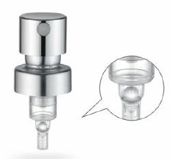 China ODM K403 Feine Nebel Parfüm Pumpe Sprayer 0,10cc Aluminium Silber Farbe zu verkaufen