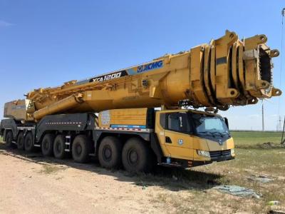 China 2018 XCMG usados caminhão guindaste XGC1200 1200t guindaste com 400t contrapeso e 6982 tempo de funcionamento à venda