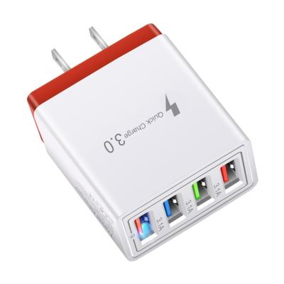 China 3A Modern Fast Charging 3.0 USB Charger EU Wall Mobile Phone Charger Adapter For Mobile Phone for sale