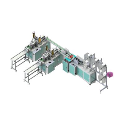 China Factory Disposable Full Automatic Face Mask Production Machine Elastic Nonwoven Mask Machine for sale