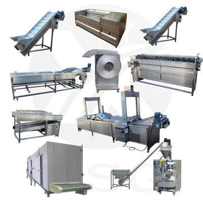 China Vegetable processing plant ODM &OEM support customization potato chips machine french fries making machine for sale